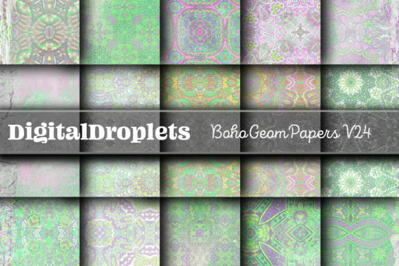 Boho Geom Papers Vol. 24 | Collection: A Designer's Texture Toolkit
