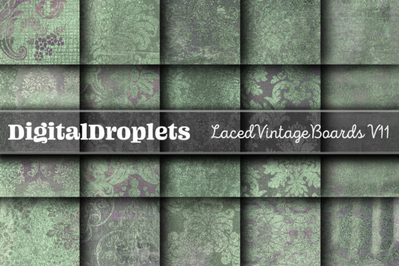 Laced Vintage Boards Vol.11 | Collection: Textured Digital Papers for Authentic Projects