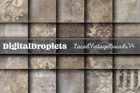 Laced Vintage Boards Vol. 4: Textured Backgrounds for Authentic Design