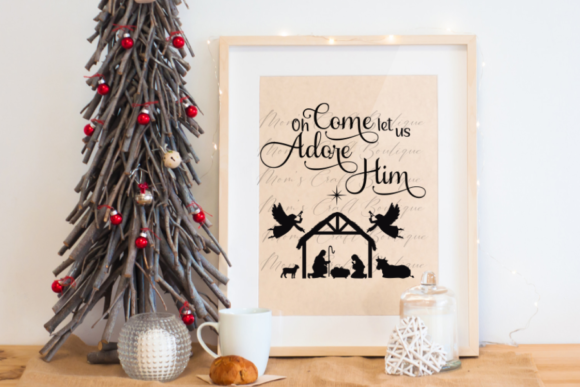Oh Come Let Us Adore Him: A Festive SVG for Cricut Crafters